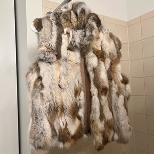 ADRIENNE LANDAU
Printed Fur Jacket Vest
